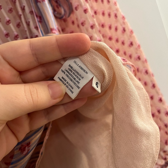 Ulla Johnson Pink and Blue Blouse - Picture 5 of 5
